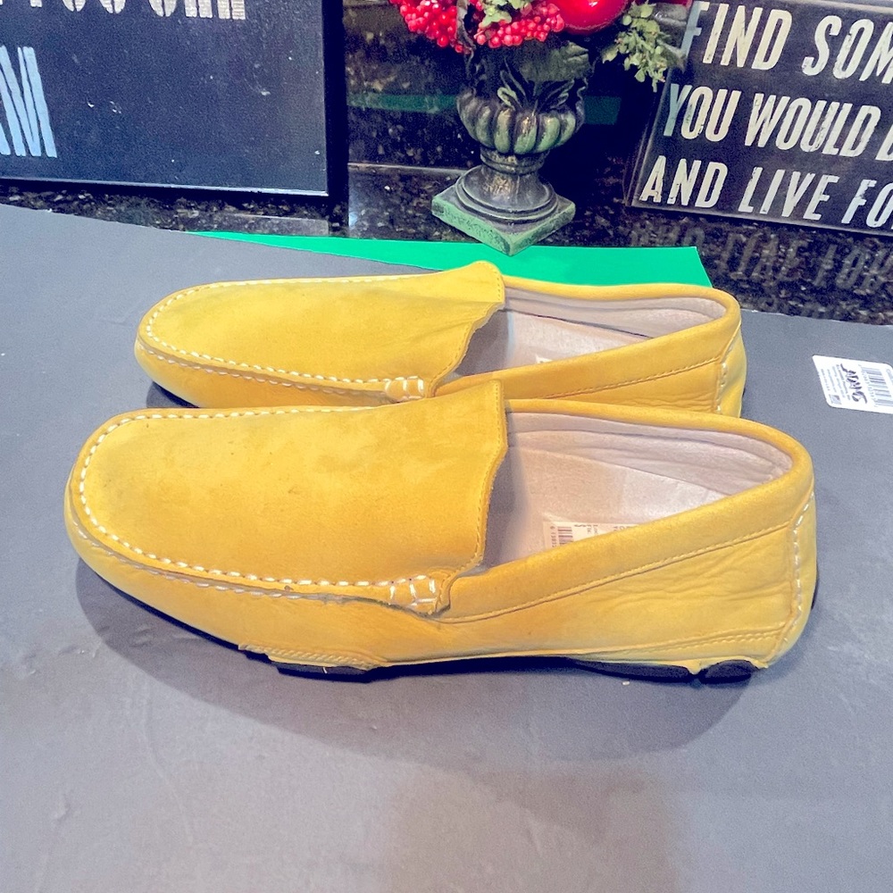 Kenneth Cole Reaction Men's World Hold On Loafer, Yellow, Sz 9. Yellow